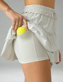 Sorona 3-Layer Ruffle Skirt w/ Built-In Anti-Exposure Short