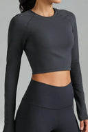 Dreamlux Long Sleeve Cropped Workout Shirt