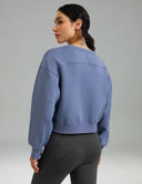 Velvra Modal Fleece Crewneck Sweatshirt w/ Thumb Holes