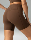 Dreamlux High Waisted No Front Seam 6" Biker Shorts w/ Pockets