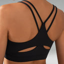 Dreamlux V-Neck Strappy Back Workout Bra – Light Support