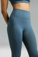 Dreamlux High Waisted No Front Seam 28" Full Length Workout Leggings w/ Pockets