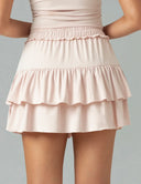 Sorona 3-Layer Ruffle Skirt w/ Built-In Anti-Exposure Short