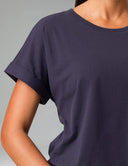 Sorona Batwing Sleeve Twist-Back Relaxed Fit Top