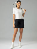 Sorona V-Neck Cropped Polo Shirt – Relaxed Fit