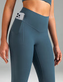 Dreamlux High Waisted No Front Seam Flare Legging w/Pockets 31.5"