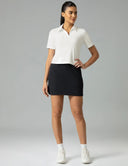 Sorona V-Neck Cropped Polo Shirt – Relaxed Fit