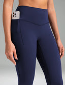 Dreamlux High Waisted No Front Seam Flare Legging w/Pockets 31.5"