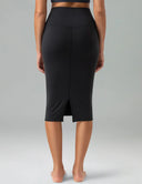 Dreamlux High-Rise Slim-Fit Midi Work Skirt