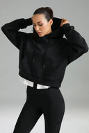 Velvra Modal Cropped Pullover Hoodie