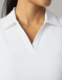 Sorona Sleeveless Crop Polo Tank – Slim-Fit