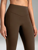 Dreamlux High Waisted No Front Seam Flare Legging w/Pockets 31.5"