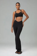 Leggings acampanados cruzados Dreamlux de 29,5"