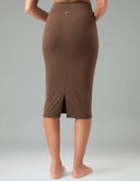 Dreamlux High-Rise Slim-Fit Midi Work Skirt