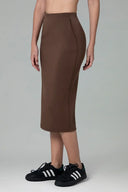 Velvra Modal Streamline Midi Skirt w/ Pockets