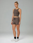 Shorts lounge de modal con cordón y bolsillos