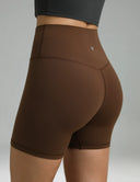 Dreamlux High Waisted No Front Seam 6" Workout Short