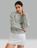 Velvra Modal Fleece Crewneck Sweatshirt w/ Thumb Holes
