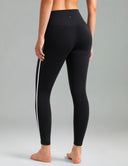 Dreamlux High Waisted No Front Seam 25" Yoga Legging w/ Contrast Trim