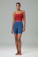 Essential High Waisted No-Roll 6" Sports Shorts w/ Pockets