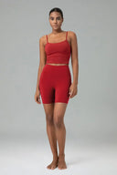 Essential High Waisted No-Roll 6" Sports Shorts w/ Pockets