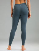 Fleece Lined No Front Seam 26.5" Thermal Leggings w/ Pockets