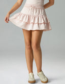Sorona 3-Layer Ruffle Skirt w/ Built-In Anti-Exposure Short