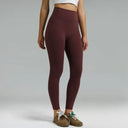 Dreamlux High Waisted No Front Seam 28" Full Length Workout Leggings w/ Pockets