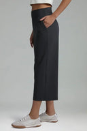 Dreamlux Mid Waisted Cropped Wide Leg Pant
