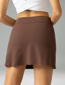 Dreamlux High Waisted Seamless Work Skirt w/ Built-in Shorts & Pockets