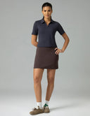 Sorona V-Neck Cropped Polo Shirt – Relaxed Fit
