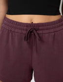 Shorts lounge de modal con cordón y bolsillos