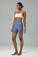 Essential High Waisted No-Roll 6" Sports Shorts w/ Pockets
