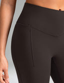 Dreamlux High Waisted No Front Seam Flare Leggings w/Pockets 27.5"