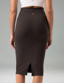 Dreamlux High-Rise Slim-Fit Midi Work Skirt