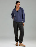 Velvra Modal Plush Soft Fleece Pullover w/ Kangaroo Pocket
