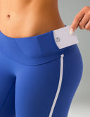 Dreamlux High Waisted No Front Seam 25" Yoga Legging w/ Contrast Trim