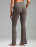 Dreamlux High Waisted No Front Seam Flare Legging w/Pockets 31.5"