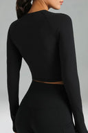 Dreamlux Long Sleeve Cropped Workout Shirt