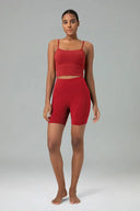 Essential High Waisted No-Roll 6" Sports Shorts w/ Pockets