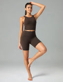 Dreamlux High Waisted No Front Seam 6" Workout Short