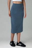Velvra Modal Streamline Midi Skirt w/ Pockets