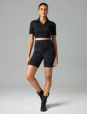 Dreamlux High Waisted No Front Seam 6" Workout Short