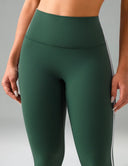 Dreamlux High Waisted No Front Seam 25" Yoga Legging w/ Contrast Trim