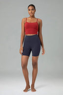 Essential High Waisted No-Roll 6" Sports Shorts w/ Pockets