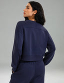 Velvra Modal Fleece Crewneck Sweatshirt w/ Thumb Holes