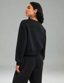 Velvra Modal Fleece Crewneck Sweatshirt w/ Thumb Holes