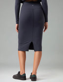 Dreamlux High-Rise Slim-Fit Midi Work Skirt