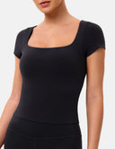 Dreamlux Square Neck Top w/ Built-In Bra
