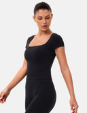 Dreamlux Square Neck Top w/ Built-In Bra